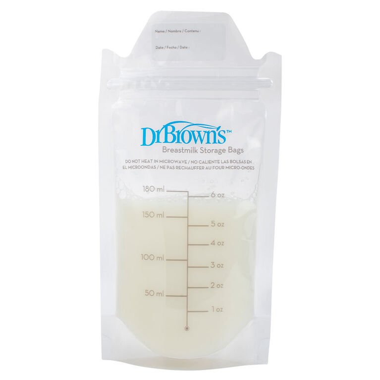 Sacs de stockage de lait maternel Dr. Brown's 100 sacs
