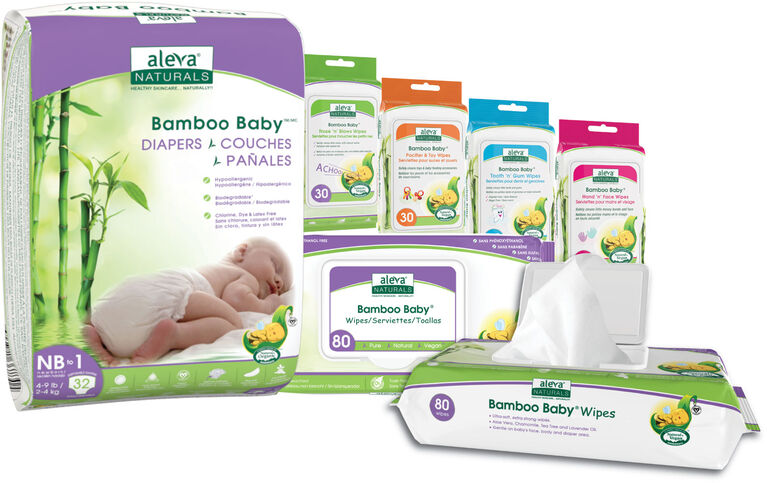 Aleva Naturals Bamboo Baby Ultra Thick Wipes - 70 Count