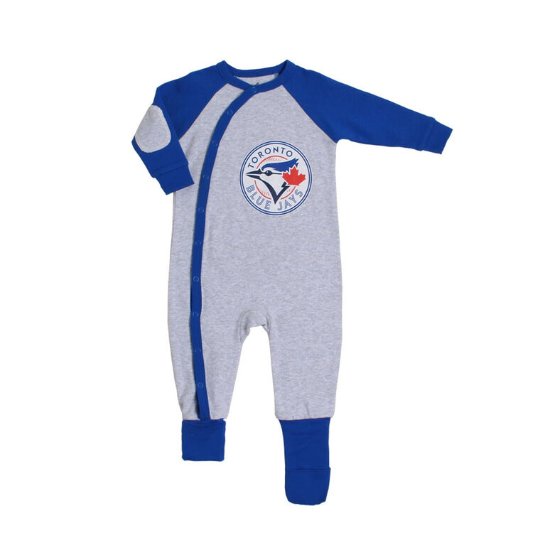 Snugabye Toronto Blue Jays Grey Infant Sleeper 9 12 Months