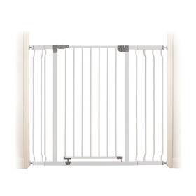 Barrière de sécurité Dreambaby Liberty Xtra-Tall avec extensions (y compris 1 x 3,5" et 1 x 7") - Blanc
