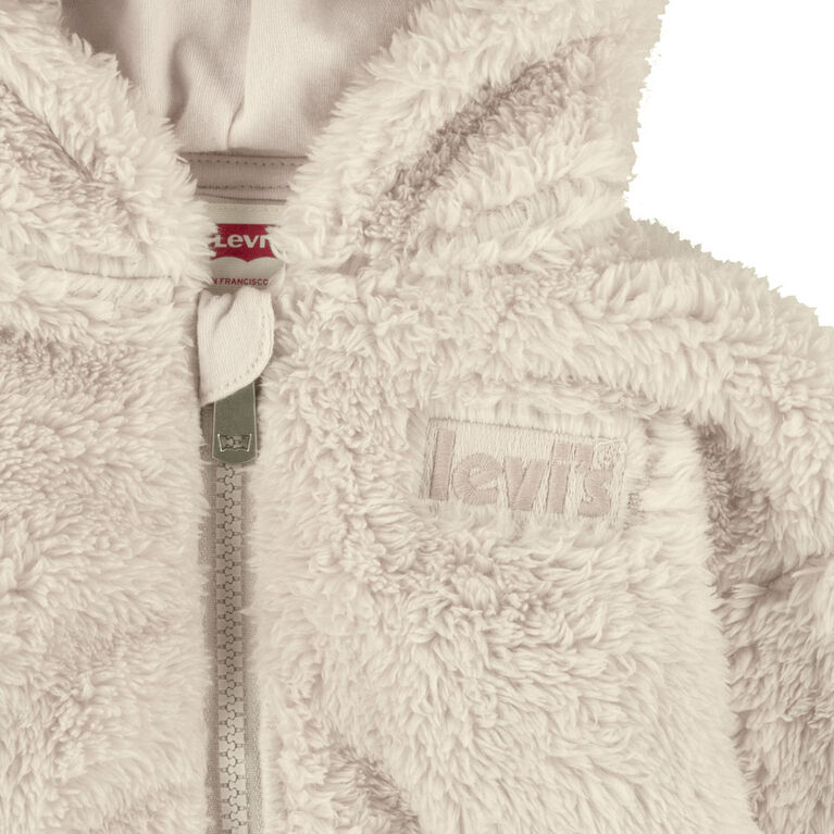 Levis Sherpa Bear Coverall - Antique White - Size 18 Months