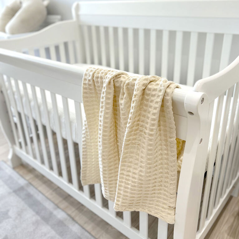 Koala Baby - Ivory Muslin Ottoman Weave Blanket