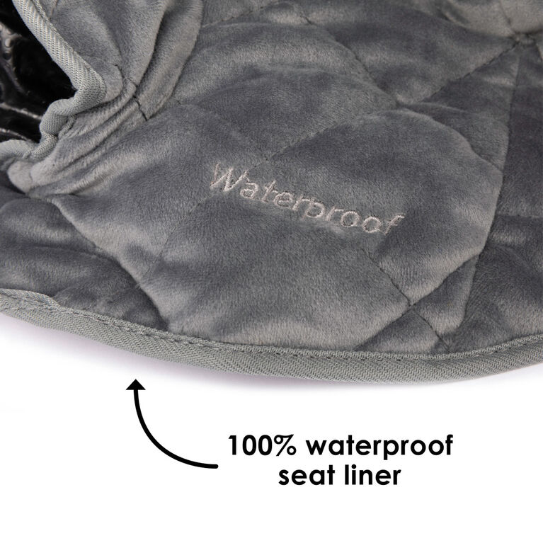 Diono Ultra Dry Seat, Child Car Seat Pad With Waterproof Liner - Potty Training Seat Pads for Infants Baby and Toddlers, Gray