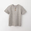 18-24m haut henley à manches courtes - gris texturé