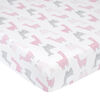 Just Born Dream Ombre Fitted Crib Sheet Pink Llama