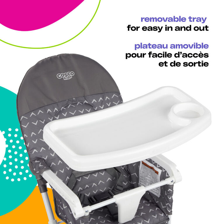 Cosco Kids Simple Fold High Chair- Grey Fletcher