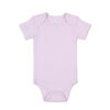 Koala Baby 4Pk Short Sleeved Solid Bodysuits, Pink/Lavender/Heather Grey/White, Size Preemie