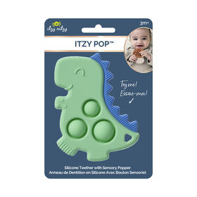 Itzy Pop Green Dino Teether