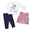 Lily & Jack 3 Piece Fur Gilet Set- Swing  12-18M
