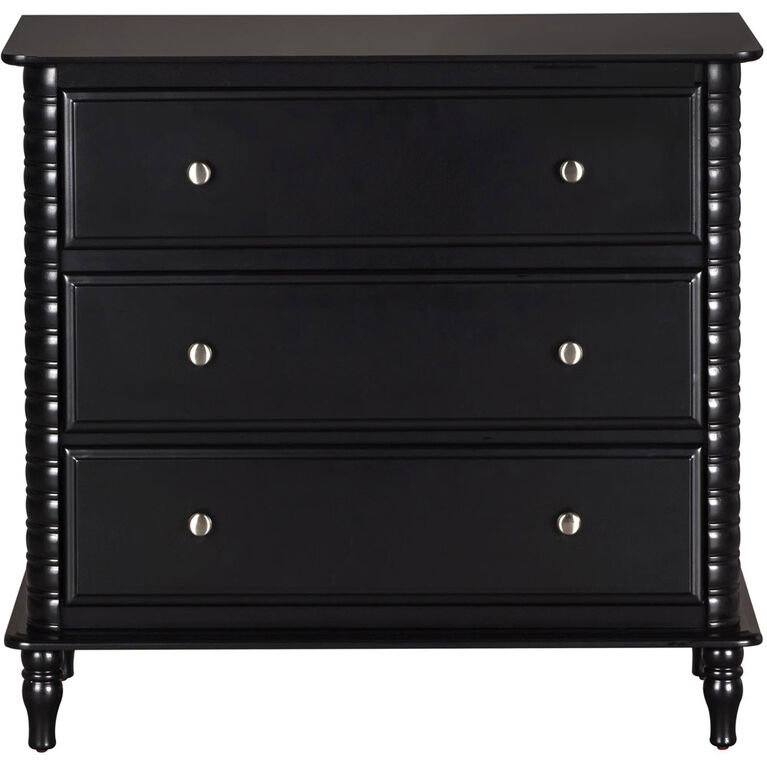 Rowan Valley Linden 3 Drawer Dresser, Black