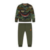 Hurley Fleece Crew Set - Grey Camouflage - Size 12M