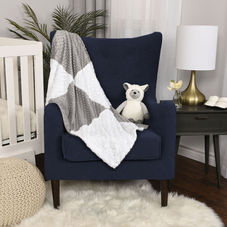 Couverture Pour Bebe En Patchwork Koala Baby - Grise Et Blanche