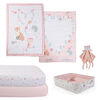 5 Piece Nursery Bundle, Pink Woodland