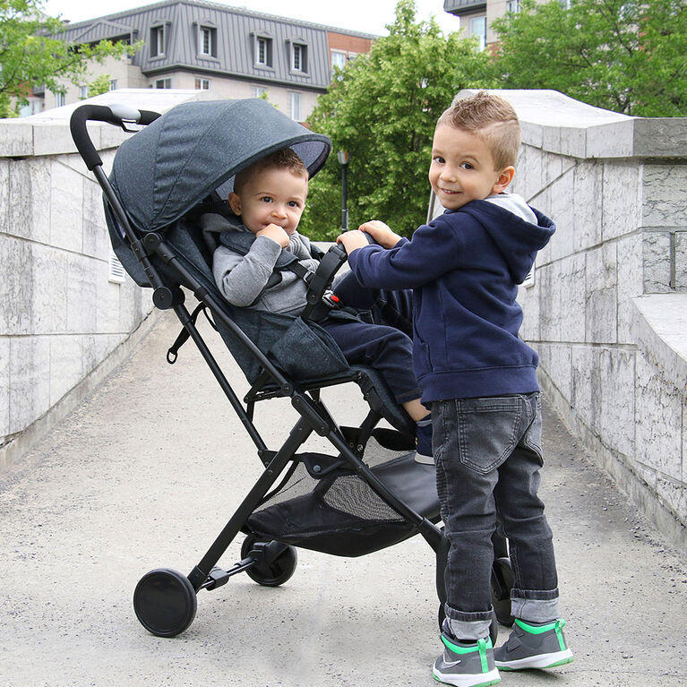 Bily Compact Easy-Fold Stroller - Heathered Grey