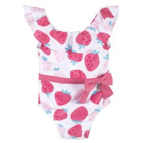 Gerber - Baby & Toddler Summer Blossom One-Piece Swimsuit With Ruffle - 5T