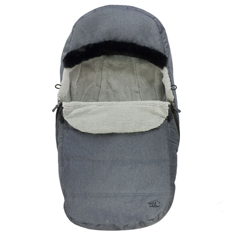 Petit Coulou-Sleighcover-Grey/Black Fur
