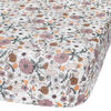 Perlimpinpin-Bamboo fitted sheet-Floral patch