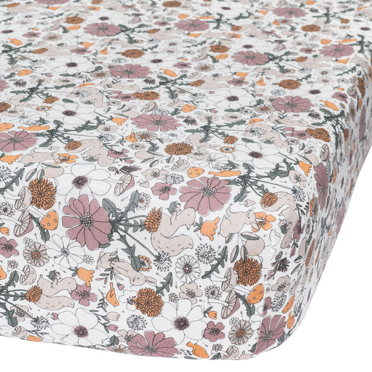 Perlimpinpin-Drap contour en bambou-Jardin Floral