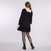 Motherhood - Long Sleeve Smocked Dress - Black - S