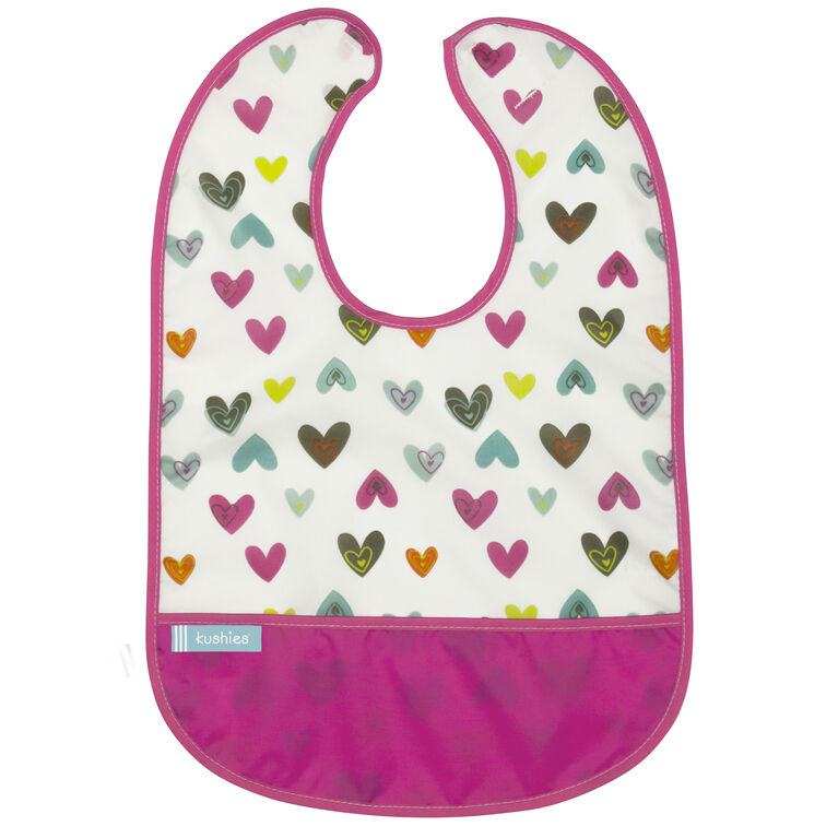 Cleanbib de Kushies - Coeur Blanc