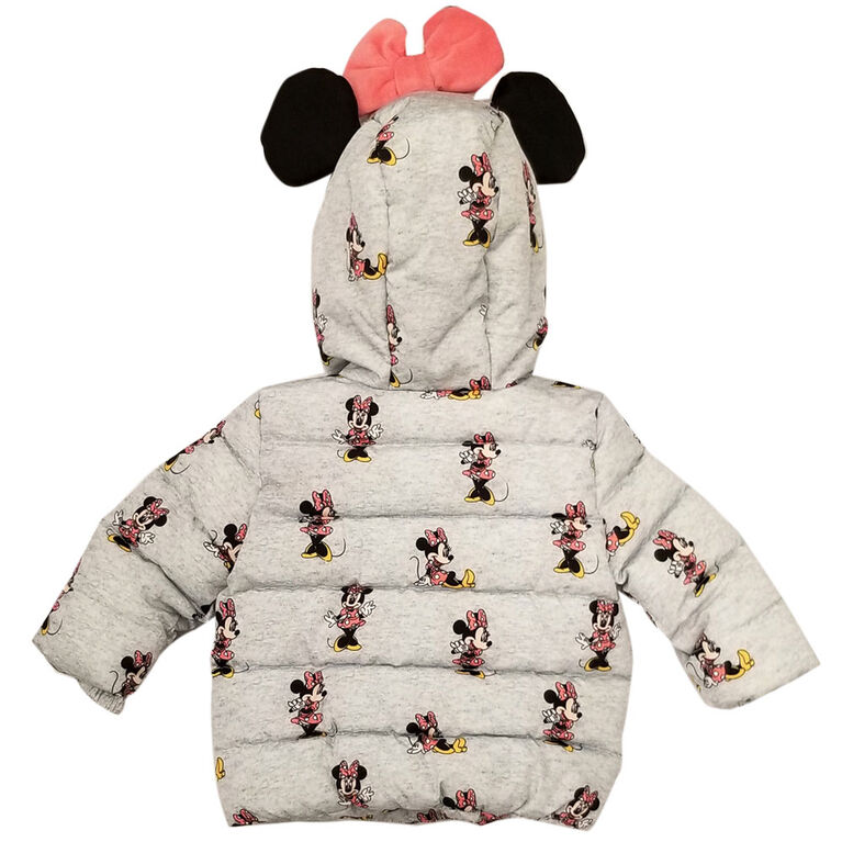 Baby Girl Minnie Mouse Puffer Jacket 12 Months