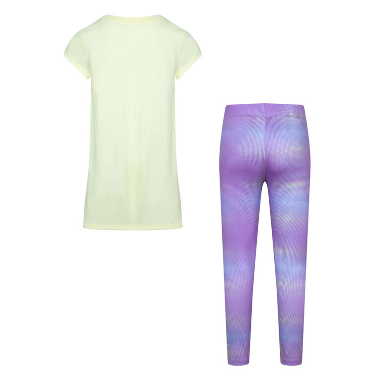 Nike Printed Leggings Set - Rush Fuchsia - Size 6X