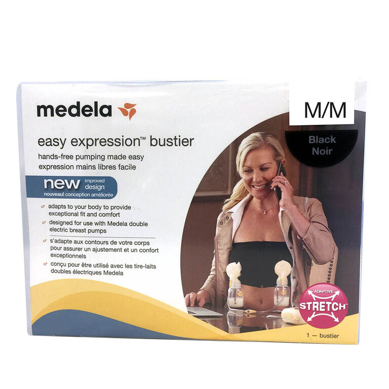 Medela Easy Expression Bustier - Noir, Moyen.