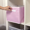 Pink Canvas Storage Bin