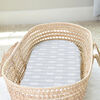 Kushies Flannel Bassinet Sheet -Grey Arrows