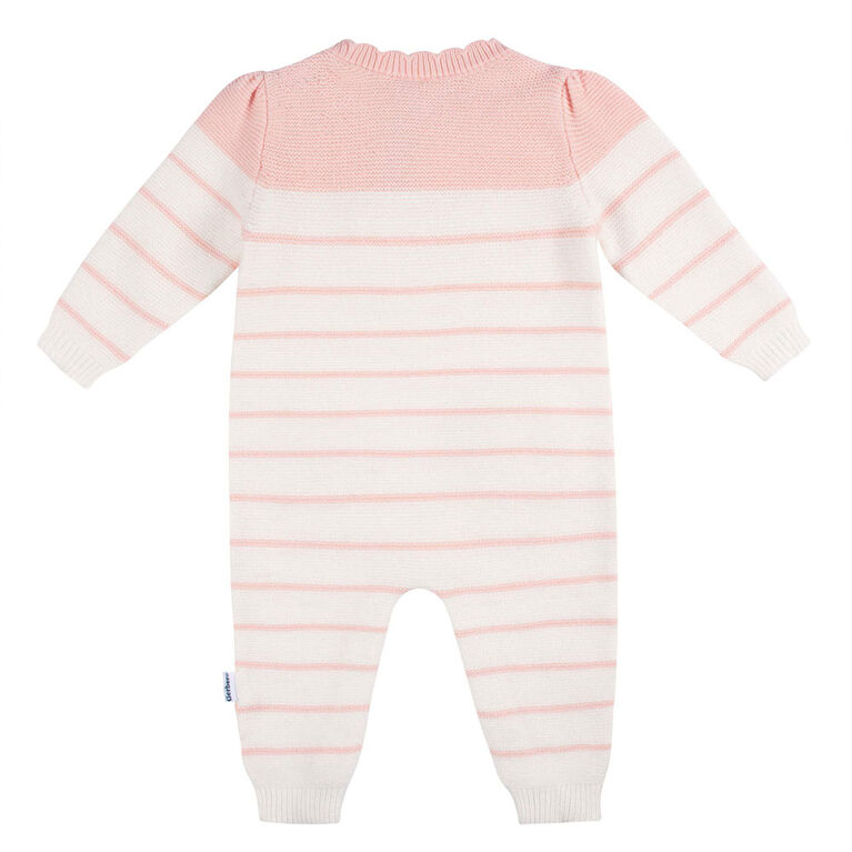 Gerber Childrenswear - 1 Pack Sweater Knit Romper - Bear 3-6 months