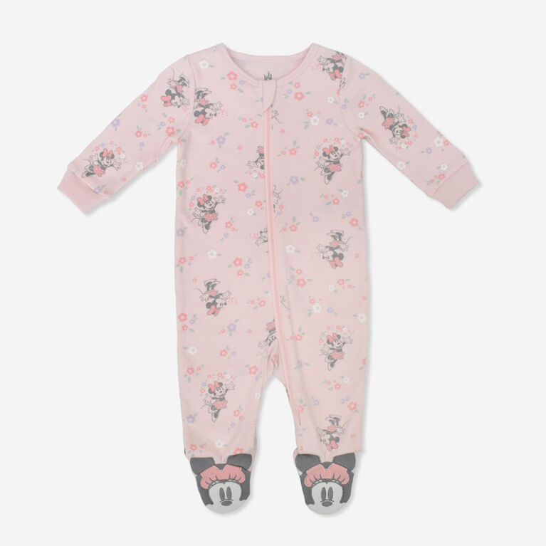 Minnie Mouse Sleeper Pink 3/6M