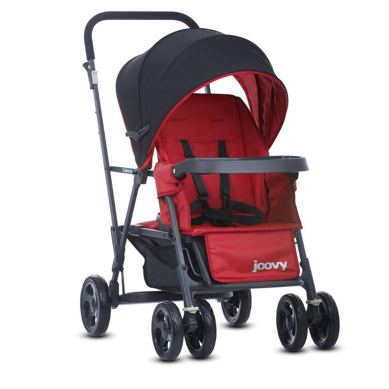 Joovy Caboose Graphite Stand-on Tandem Stroller - Red