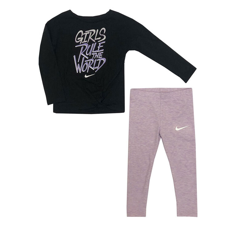 Nike Luxe Legging Set - Plum Fog heather