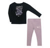 Ensemble leggings Nike - Mauve, Taille 2T