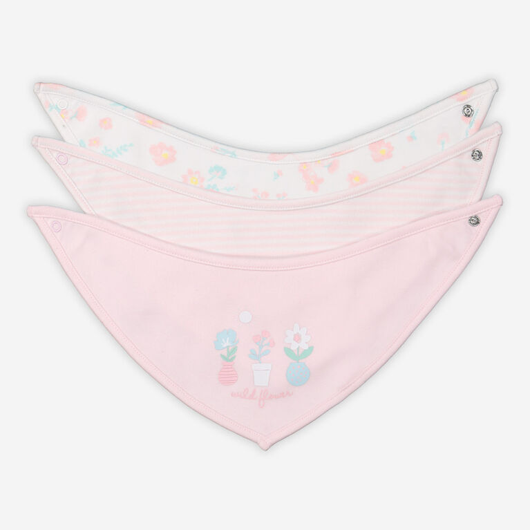 Rococo ens 3mcx Bavoir Bandana Rose OS/GU