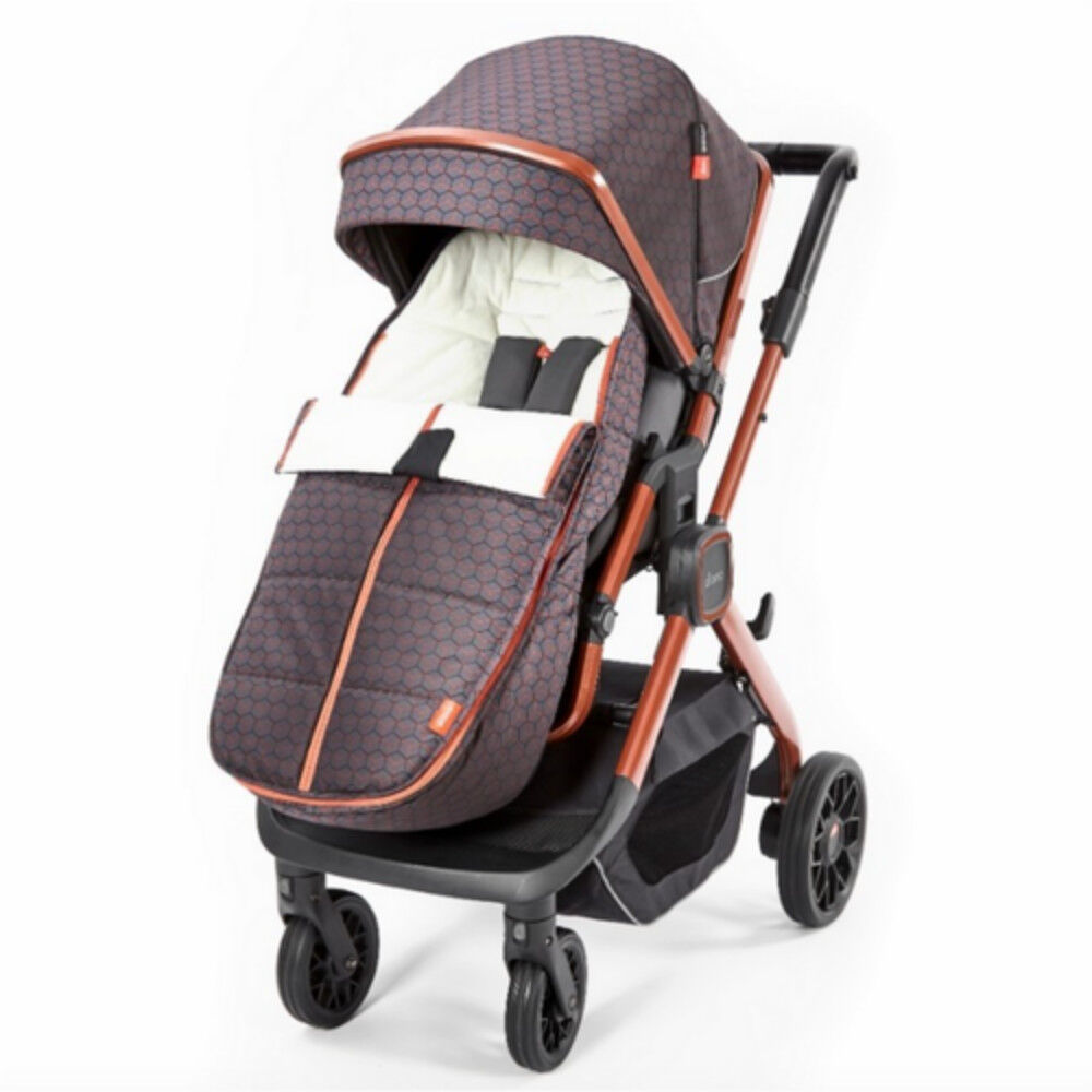 Diono All Weather Stroller Footmuff Universal Fit from Baby to Toddler With Cozy Super Soft Padding Weatherproof Water Resistant Lining Charcoal Copper Hive Babies R Us Canada