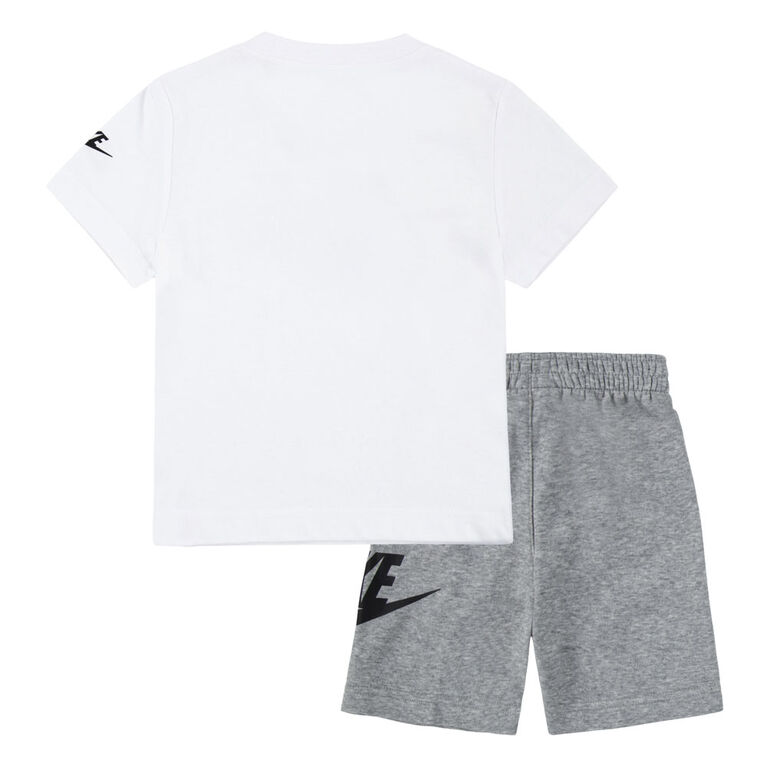 Nike French Terry Short Set - Dark Grey Heather