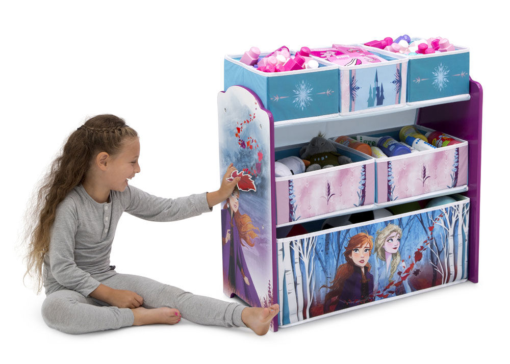 Delta Children Frozen II 6 Bin Design and Store Toy Organizer
