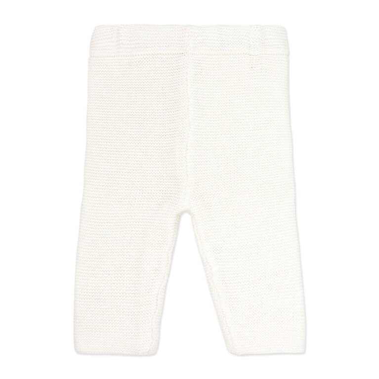Baby Mode 2 Piece Hooded Knit Set:Cream