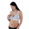 Original Pumping and Nursing Bra - Sustainable, Dove Heather, Large