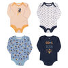 Rococo 4 Pk Bodysuit - Assorted colors, 0-3 Months