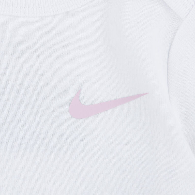 Nike 3 Pack Bodysuit - Pink Foam - 3 Months