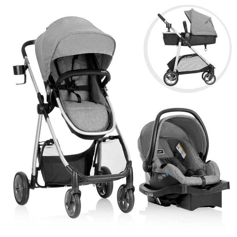 Système de voyage modulaire Evenflo Omni Plus avec siège d'auto pour bébé LiteMax Sport