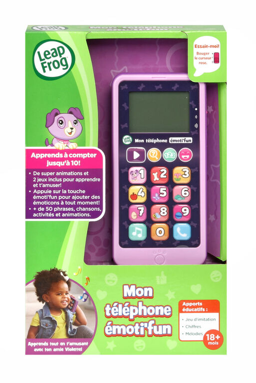 LeapFrog Chat & Count Emoji Phone Purple French Edition Toys R Us
