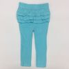 Coyote and Co. Aqua blue Pull on Leggings with Ruffles - size 12-18 months