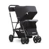 Poussette tandem Caboose Ultralight Graphite de Joovy avec marchepied - noir.