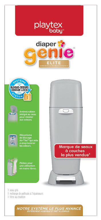 Poubelle à couches Diaper Genie Elite - Gris perle