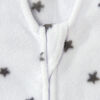 HALO SleepSack Swaddle - Micro-Fleece - Charcoal Stars Small 3-6 Months