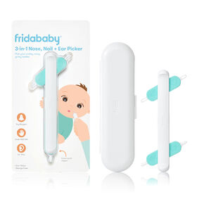 Frida Baby - 3-in-1 Nose Nail & Ear Picker Safely Cleans Baby's Boogers, Ear Wax & More