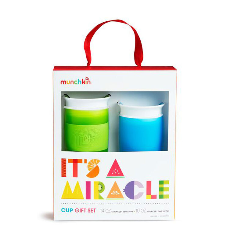 Munchkin- It's A Miracle Cup Gift Set- Blue/Green - English Edition